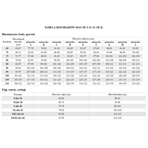 BIUSTONOSZ MAT M-3804/11 FRANCES